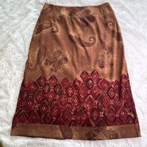 Vintage Requirements Fall Midi Skirt Size 14/XL